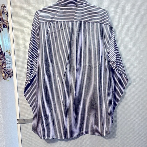 Daniel Cremieux striped button-down long-sleeve new cotton shirt size L - Picture 4 of 11